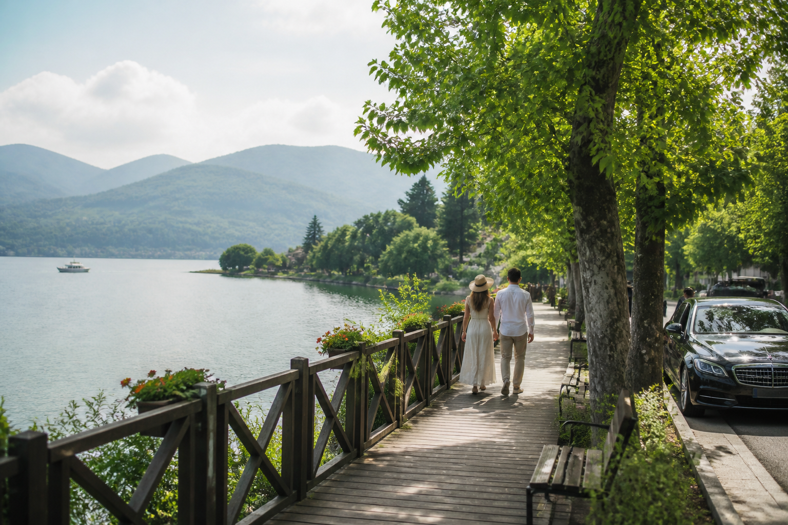 Sapanca lakeside walkway and nature